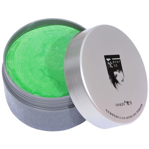 Окрашивающий воск для волос, зеленый,120 мл