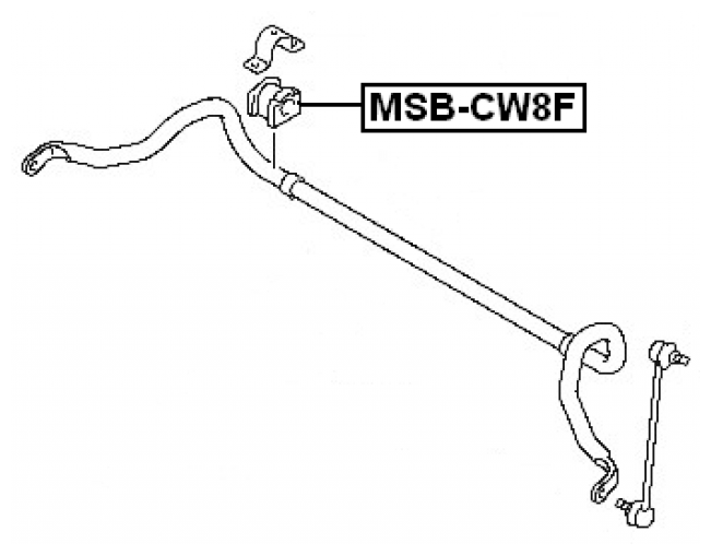 Втулка переднего стабилизатора Febest MSB-CW8F