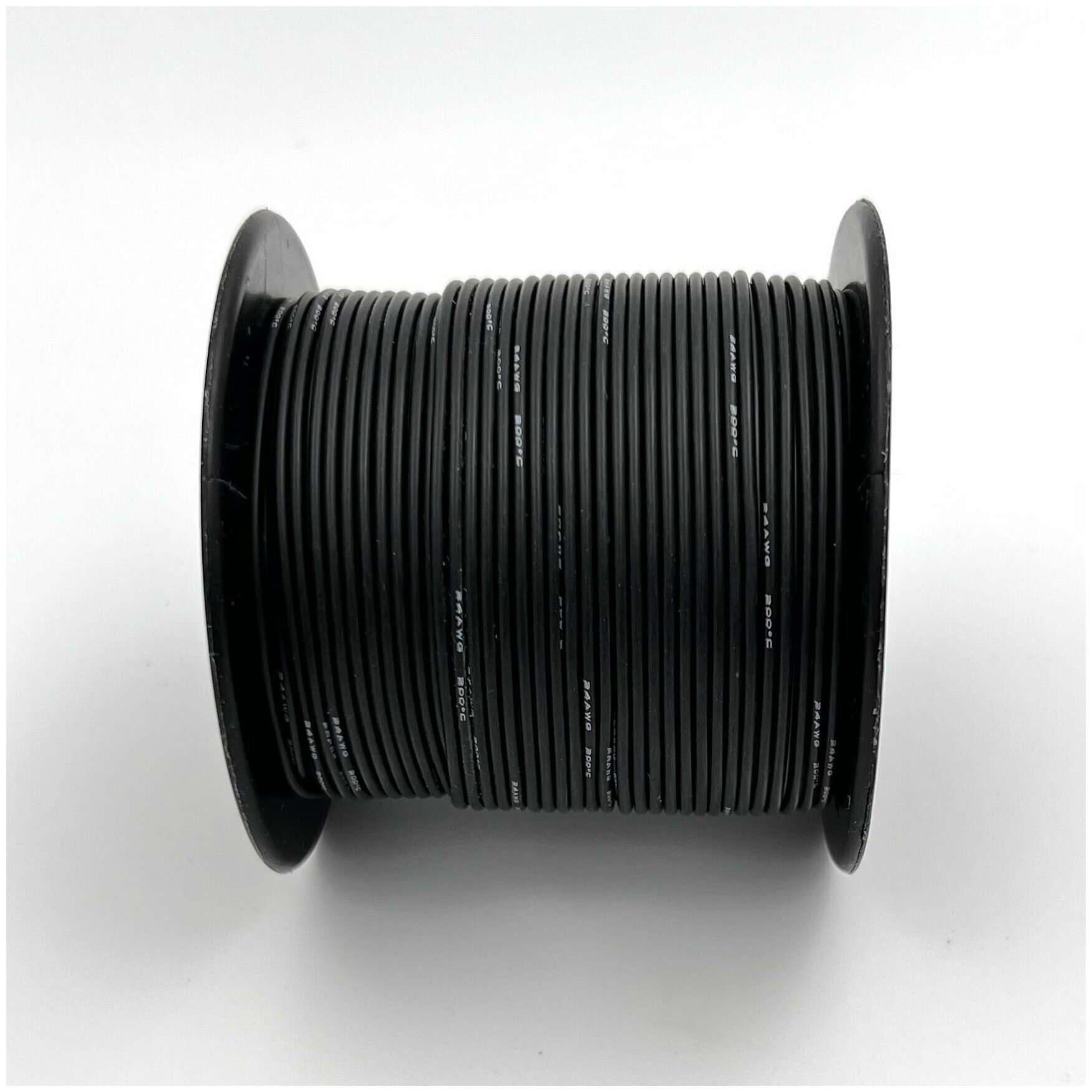 Медный провод 30AWG 5м 0,06 кв.мм (11*0,08мм) (черный, UL3135) в мягкой силиконовой изоляции - фотография № 3