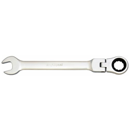 Ключ AV Steel (AV-315219) трещоточный с шарниром 19мм autovirazh av 315219 ключ комб трещоточный с шарниром 19мм av steel 1185438
