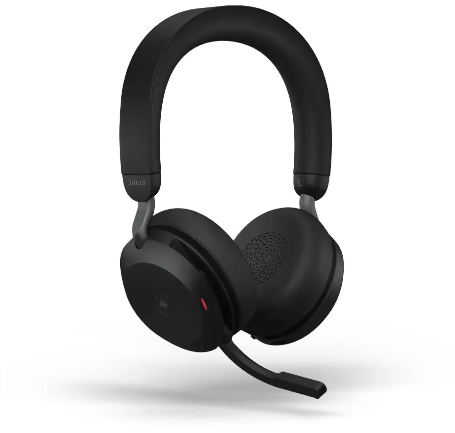 Беспроводные Jabra Evolve2 75 (MS) с микрофоном, usb-C + адаптер для ПК / Bluetooth / ANC / наушники / гарнитура / Stereo (27599-999-899)