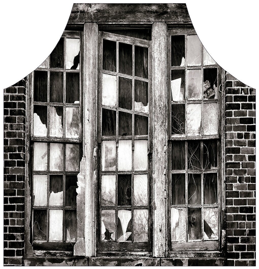 Фартук кухонный JoyArty "Разбитое окно", универсальный размер для женщин и мужчин - фотография № 3