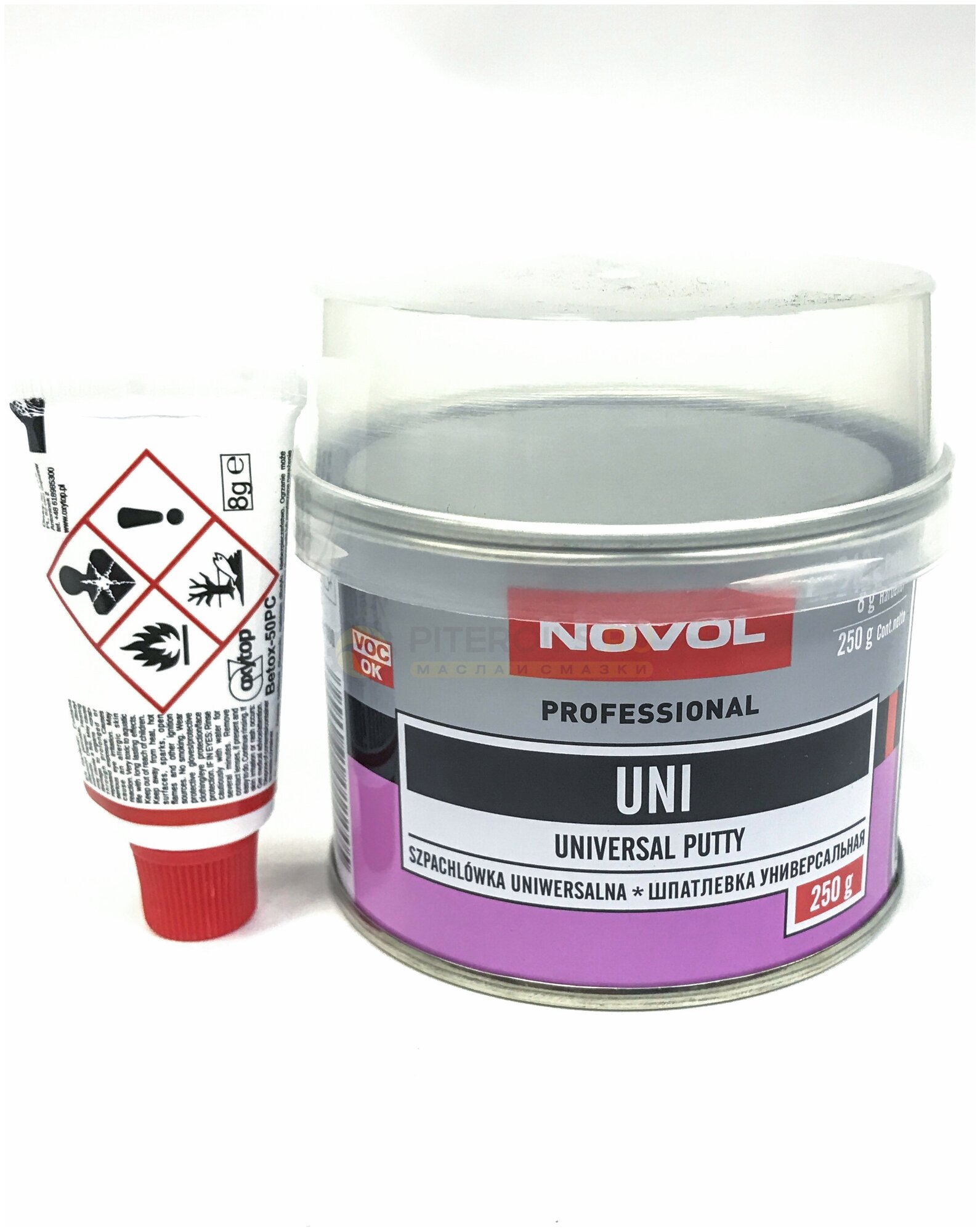 NOVOL Uni Universal Putty Универсальная полиэфирная шпатлевка 0,25 кг.