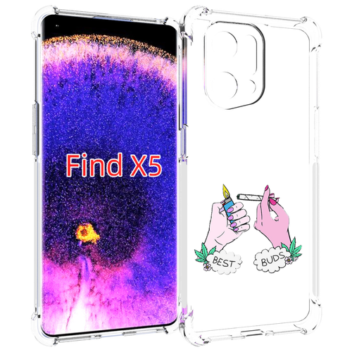 Чехол MyPads плохие руки женский для Oppo Find X5 задняя-панель-накладка-бампер