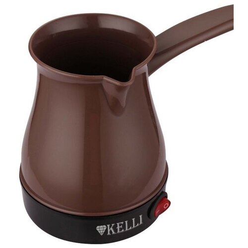 Турка электрическая KELLI KL-1444 коричневый электрическая турка kelli kl 1444 250 мл черный