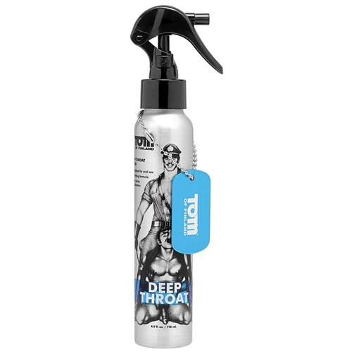 Купить XR Brands Спрей для легкого проникновения во время орального секса Tom of Finland Deep Throat Spray, 118 мл, мята, female