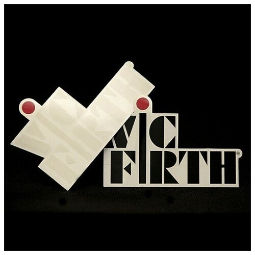 аксессуар для барабанов vic firth shm3 VIC FIRTH Наклейка с логотипом Vic Firth черная