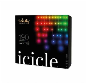 Умная гирлянда Twinkly Icicle Multicolor светодиодная 190 ламп 5 м