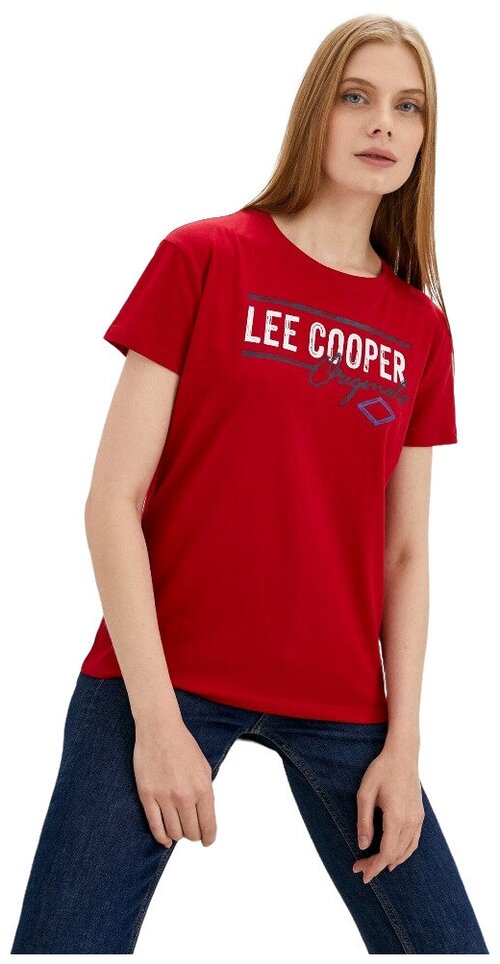 Футболка Lee Cooper Straight Crew Neck Женщины MT4A120486AS2LC1-LCR M