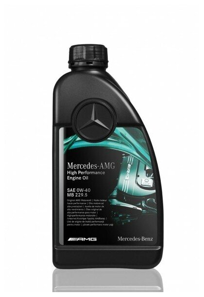 Синтетическое моторное масло Mercedes-Benz MB 229.5 0W-40 (AMG), 1 л, 1 шт.