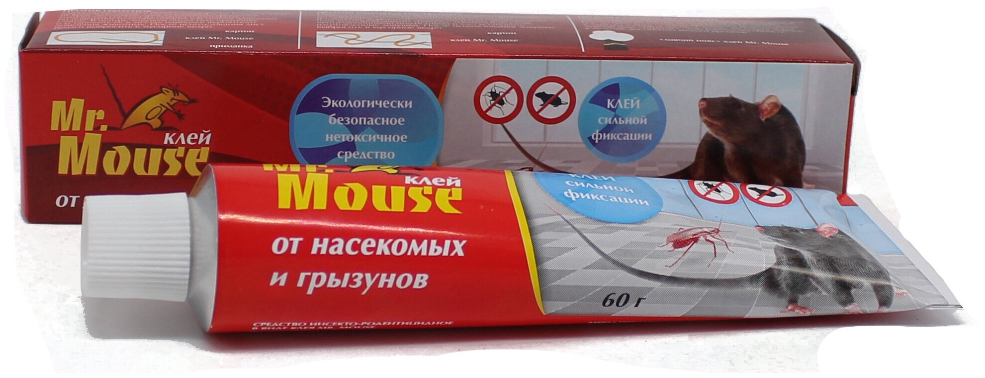 Клей от грызунов Mr.Mouse 60г туба