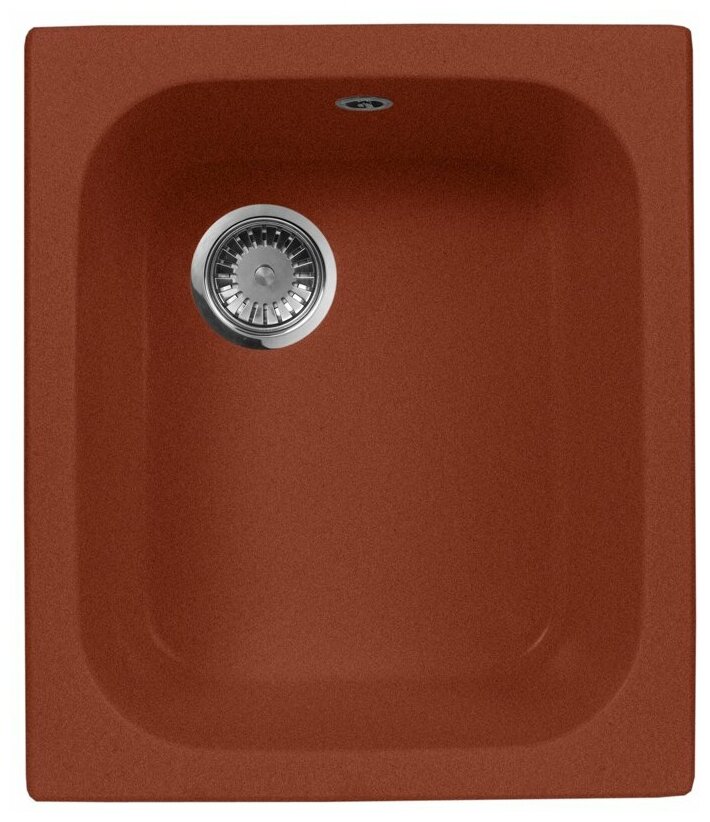 Кухонная мойка AquaGranitEx красный марс M-17 прямоугольная/334