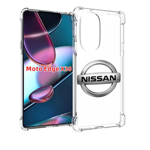 Чехол MyPads nissan-ниссан-3 мужской для Motorola Moto Edge X30 задняя-панель-накладка-бампер
