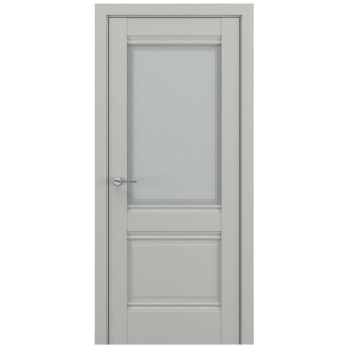 Дверь межкомнатная, Модель ПО венеция В4, Цвет Серый Матовый, 600x2000мм, Комплект