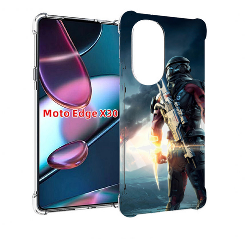 Чехол MyPads Mass Effect Andromeda Ryder для Motorola Moto Edge X30 задняя-панель-накладка-бампер
