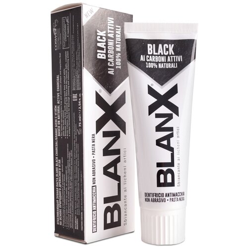 Зубная паста с углём BlanX Black Charcoal, 75 мл