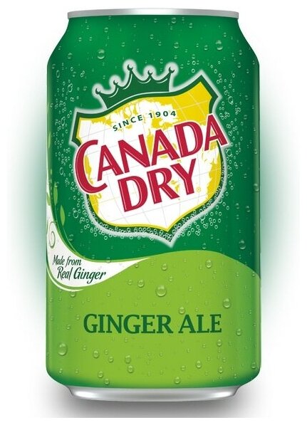 Canada Dry Ginger Ale 0.33л Упаковка 24 шт - фотография № 2