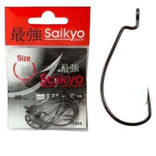 Крючки Saikyo BS-2317 BN №12/0 ( 1 упк. по 3шт.)