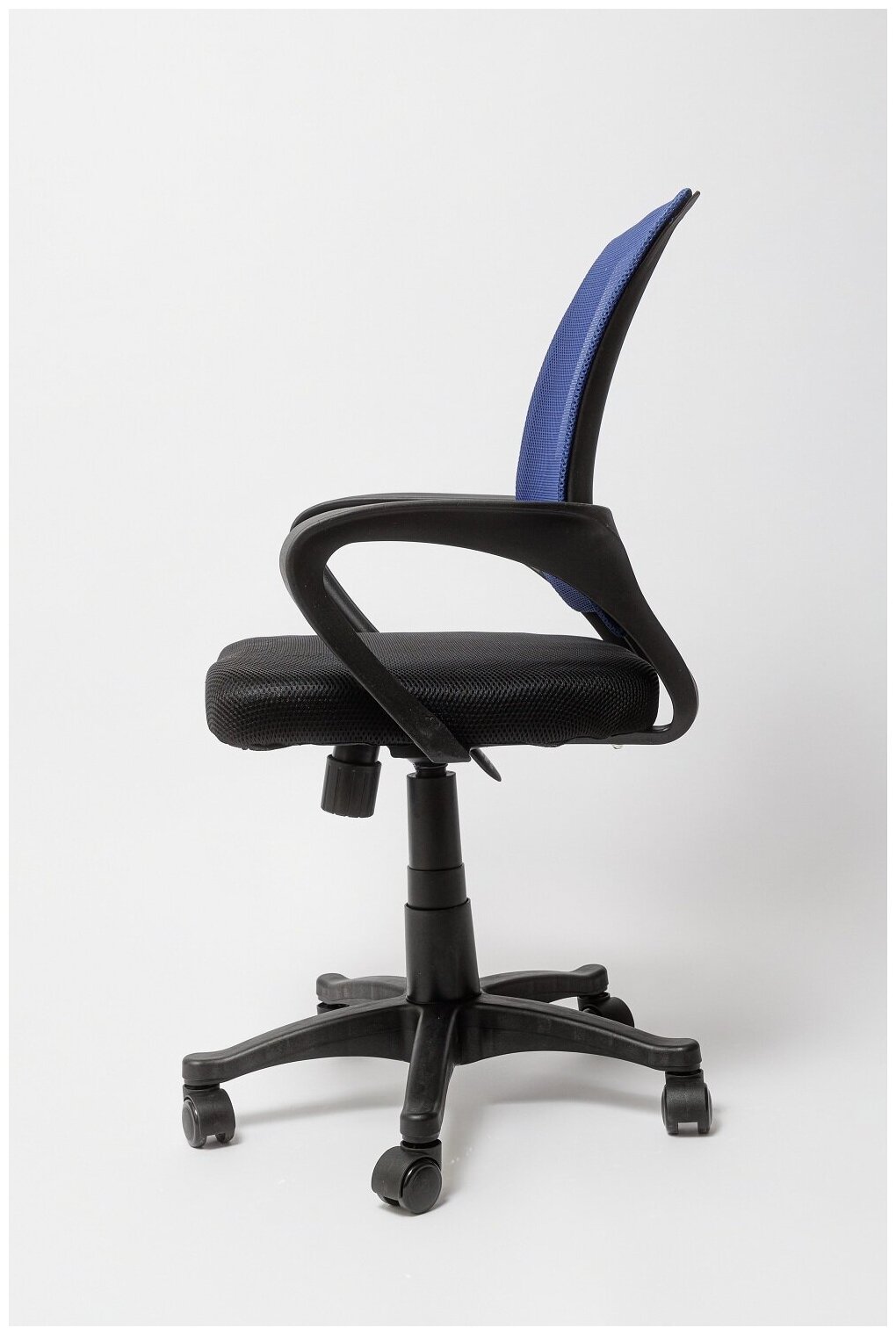 Кресло офисное OC-9030 пластик, синее, сетка, компьютерное - фотография № 2