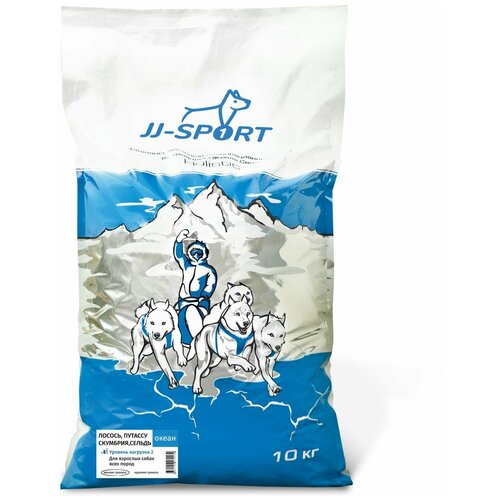 JJ-SPORT Живая Сила Сухой корм для взрослых собак Океан с рыбой, мелкая гранула 10 кг