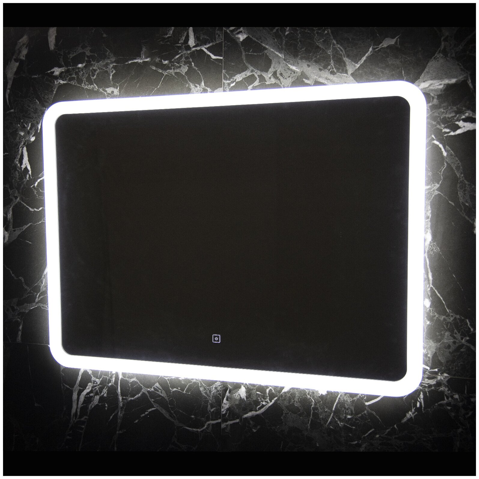 Зеркало Rabesco с LED подсветкой, сенсорный включатель с диммером, IP - 44, 800х600 (ШВ) арт. RB-M8060-s - фотография № 1