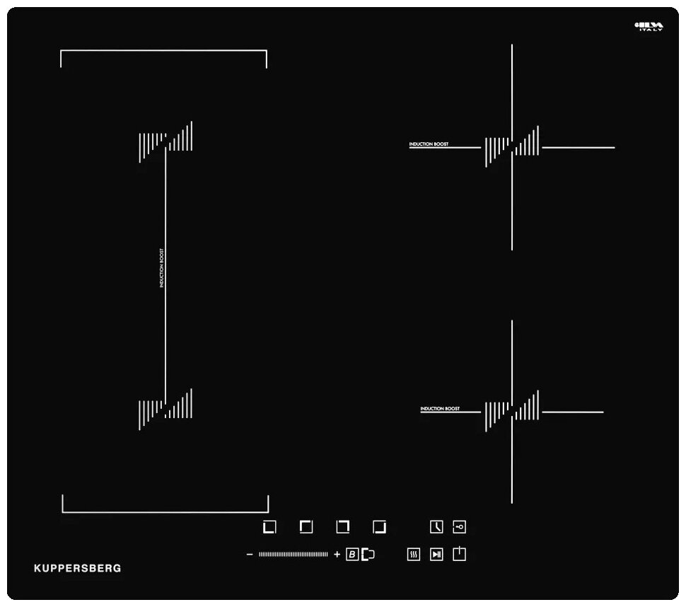 Индукционная варочная панель Kuppersberg ICS 617, чeрный - фотография № 1