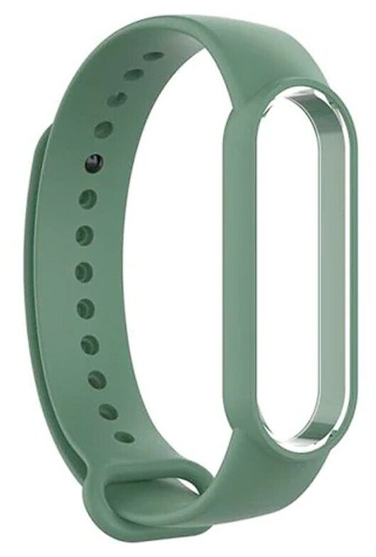 фото AVA ремешок силиконовый, для фитнес трекера Xiaomi Mi Band 5, хаки