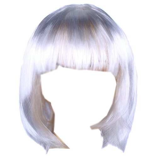 фото Парик карнавальный каре белый маски - карнавал