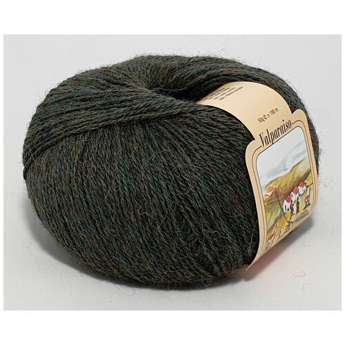 Пряжа SILKE Valparaiso (Silke), болотный - 651, 100% беби альпака, 2 мотка, 50 г., 180 м.