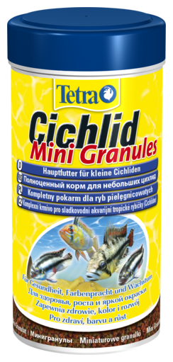 TetraCichlid Mini Granules корм для небольших цихлид в гранулах 250 мл - фотография № 7