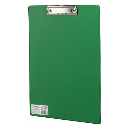 Доска-планшет Comfort с прижимом А4 (230х350 мм), картон/ПВХ, россия, зеленая (5 штук)