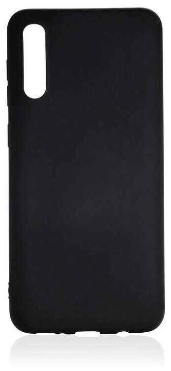 Силиконовый чехол ультратонкий матовый Soft Touch на Samsung Galaxy A50/A50S/A30S Черный