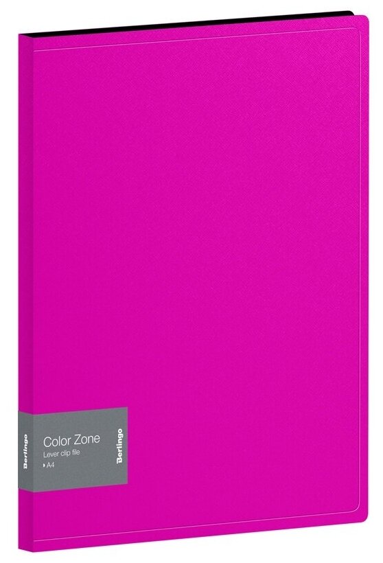 Папка с зажимом Berlingo "Color Zone", 17 мм, 1000 мкм, розовая ACp_01113