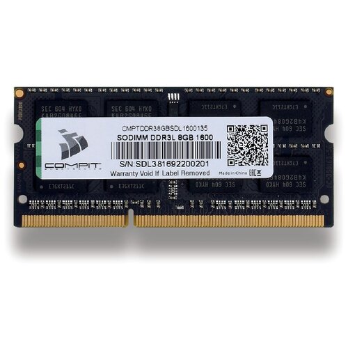 Модуль памяти DDR3L 8Гб SO-DIMM 1600 135V CMPTDDR38GBSDL1600135 175000₽