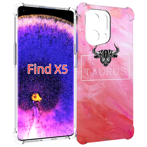 Чехол MyPads знак-зодиака-телец-3 для Oppo Find X5 задняя-панель-накладка-бампер