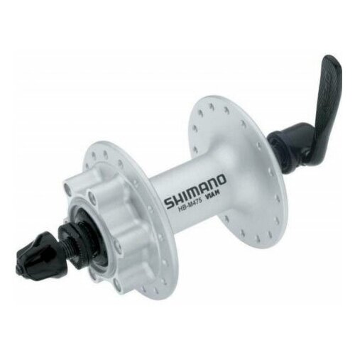 Втулка передняя Shimano HB-M475 Disc 36Н серебристая