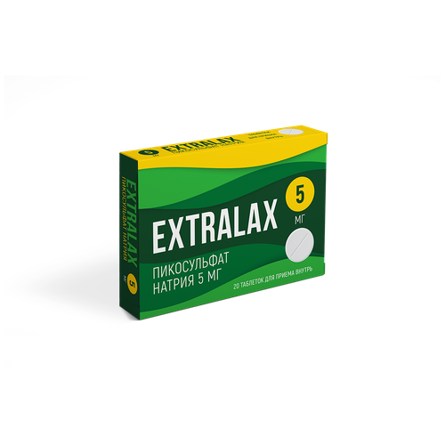 Extralax Пикосульфат натрия таб., 20 шт.