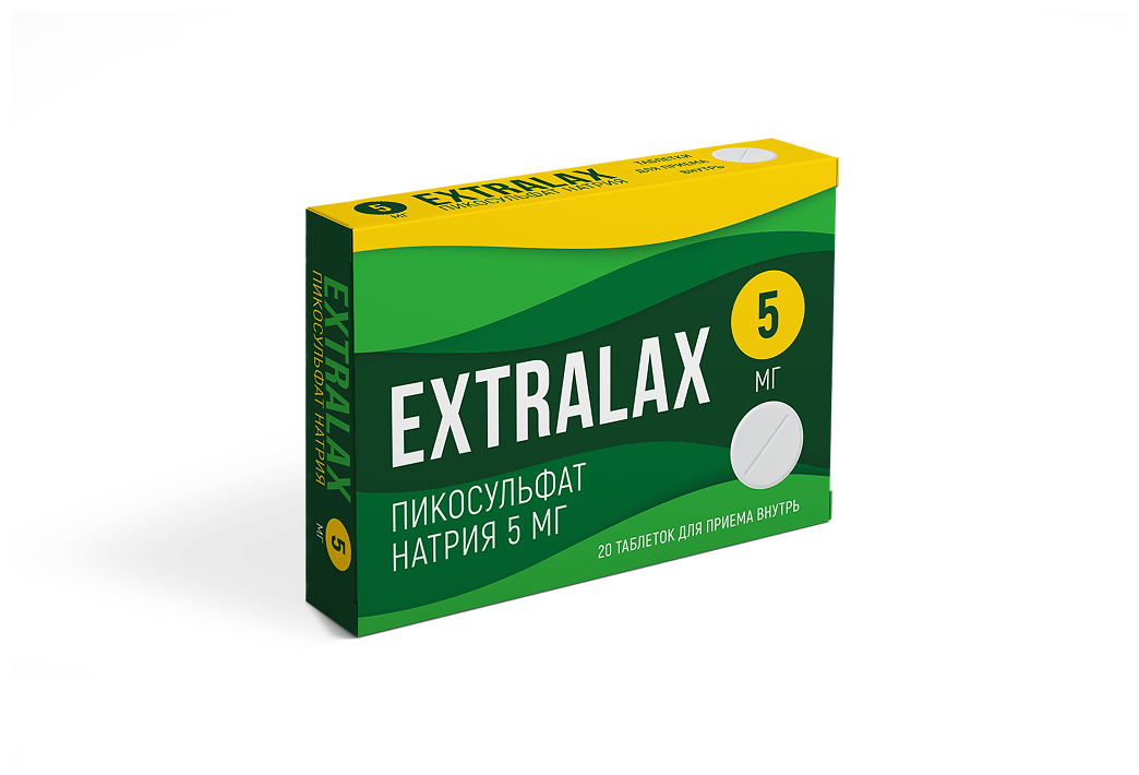 Extralax Пикосульфат натрия таб., 20 шт.