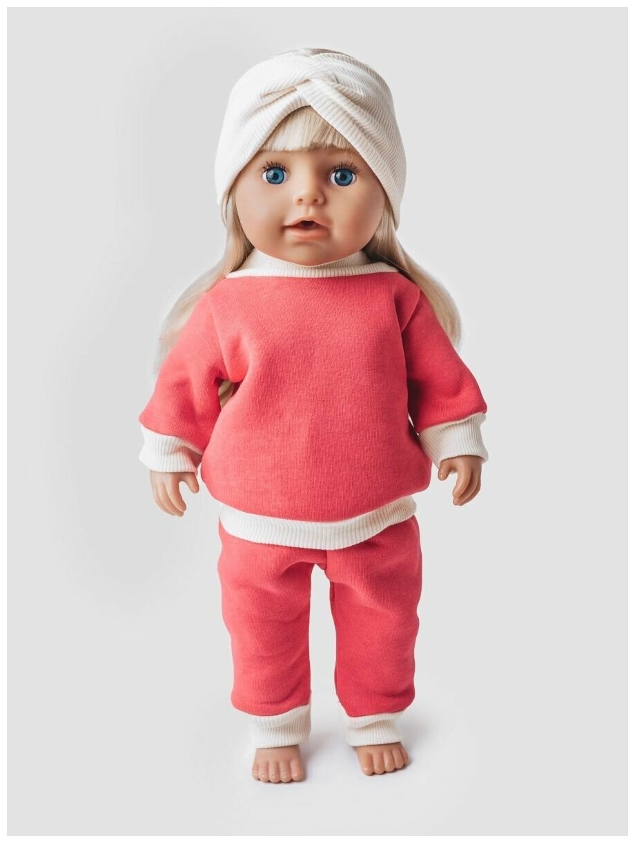 Одежда для куклы Беби Бон (Baby Born) 43см , Rich Line Home Decor, Х-992/Арбуз-экрю