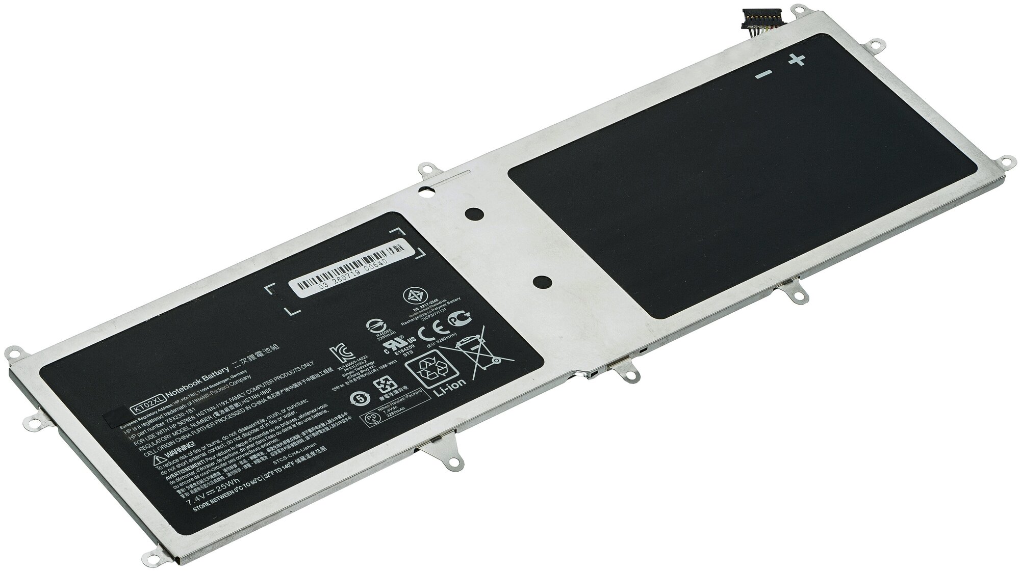 Аккумуляторная батарея для ноутбуков HP Pro X2 612 G1 (753329-171 753329-541 753330-1B1 753330-1C1 753330-421 HSTNN-I19X HSTNN-LB6F KT02XL)