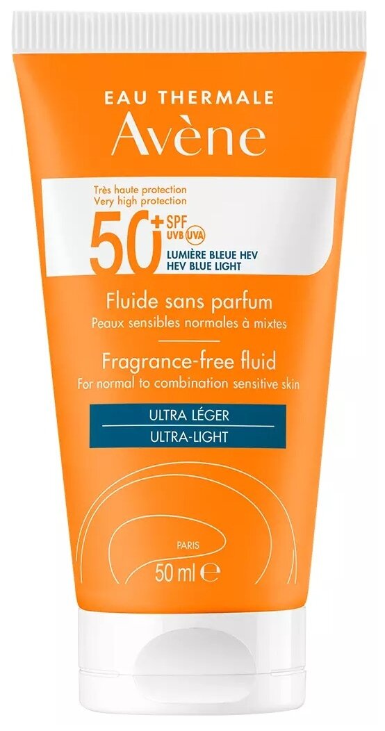 AVENE флюид Ultra light SPF 50+ без отдушек, 50 мл