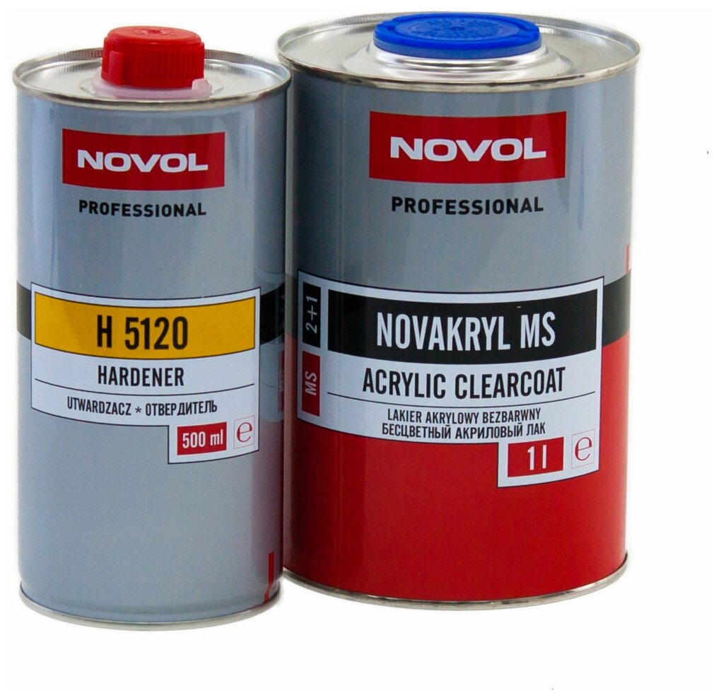 Лак Novol NOVAKRYL МS 1л.+0,5л. отвердитель (Н5120) комплект