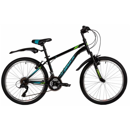 Велосипед FOXX Aztec 2021 горный подростковый рама 14 колеса 24 черный 178кг 24shvazte 2127000₽