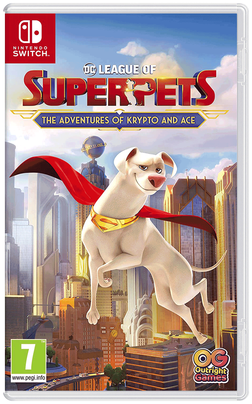 Игра DC Лига Суперпитомцы: Приключения Крипто и Туза (League of Super-Pets) Switch Русская Версия Картридж на Nintendo Switch