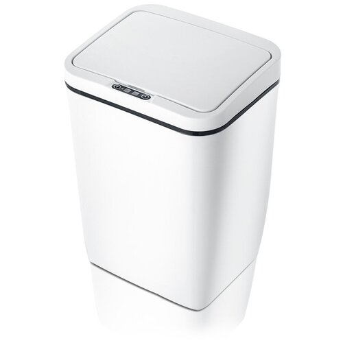 Сенсорное мусорное ведро для кухни и туалета 12 литров Цвет белый