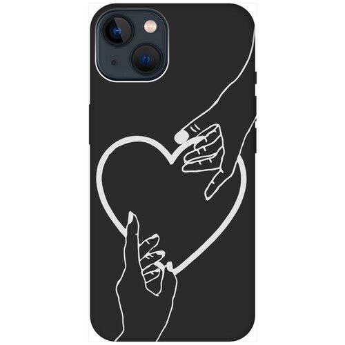 Силиконовый чехол на Apple iPhone 14 / Эпл Айфон 14 с рисунком Hands W Soft Touch черный силиконовый чехол на apple iphone 14 эпл айфон 14 с рисунком hockey w soft touch черный