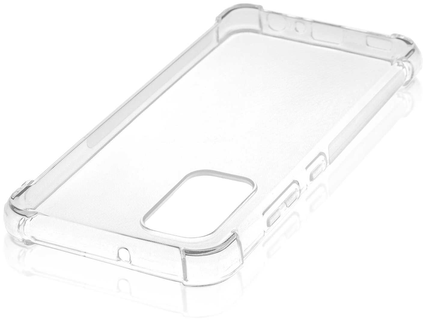 Противоударный силиконовый чехол ROSCO для Samsung Galaxy A32 (Самсунг Галакси А32), прозрачный сине-розовый — фото 10