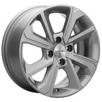 Колесный диск 15 Khomen KHW1501 ZV XRay 6.0*15 4*100 ET37 D60.1 F-SILVER - изображение