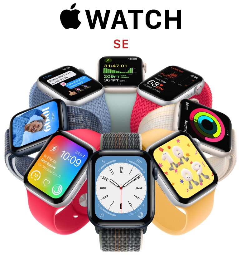 Смарт-часы APPLE Watch SE 2022 A2722 темная ночь (mnt83ll/a) - фото №19