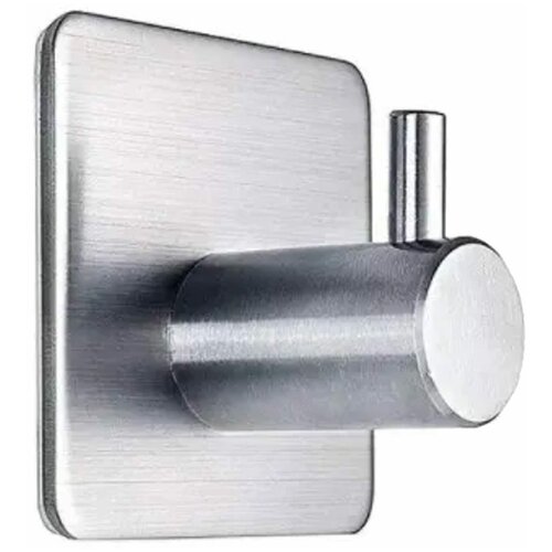 Настенный крючок для ванной кухни полотенец. Вешалка держатель в ванную на стену хром самоклеящиеся